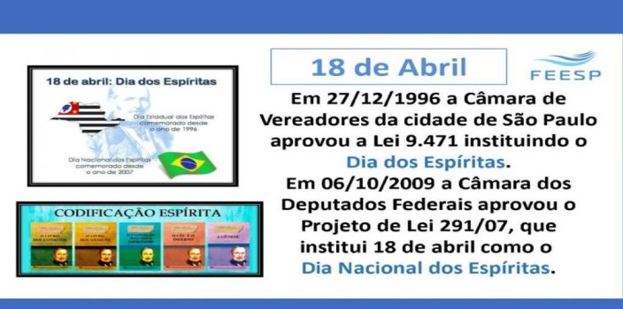 18 de Abril : Dia dos Espíritas